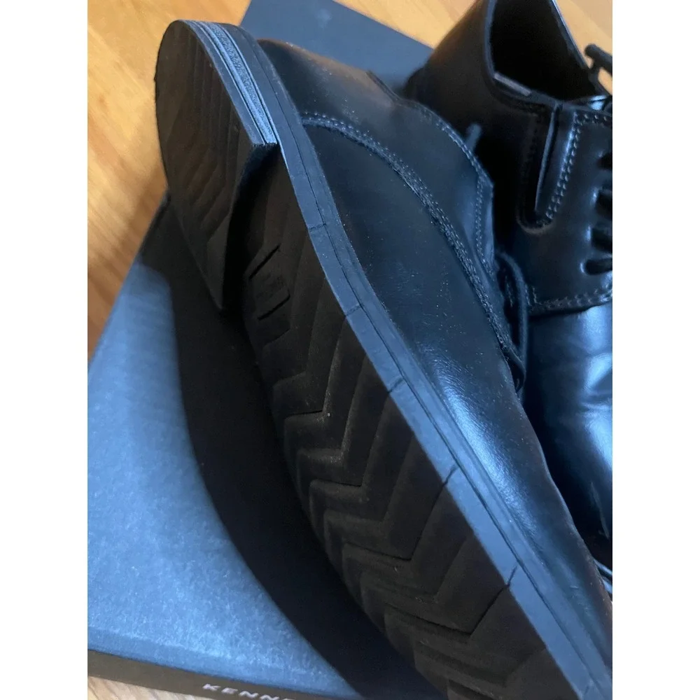 Kenneth Cole Boys Klay Flex Slip Black Dress Shoes Oxford KCN392 Size 1 Kids
